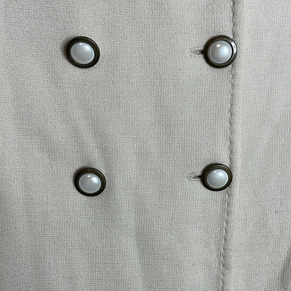 St. John | Women’s Beige Wool Blend Longline Jacket Size 4 - Picture 2 of 7